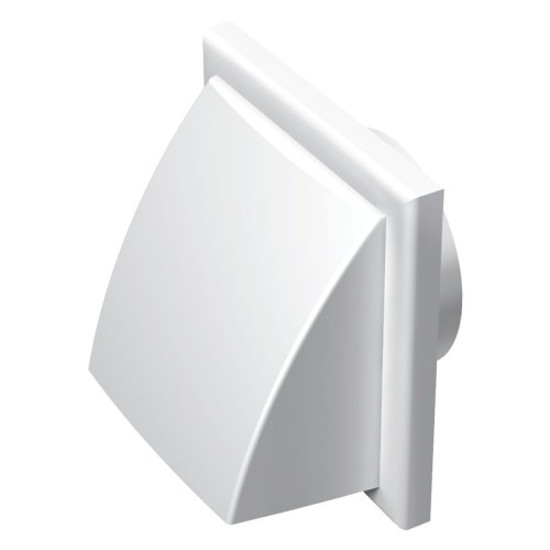 Kratka wywiewna z zaworem zwrotnym fi 125 brązowa WP