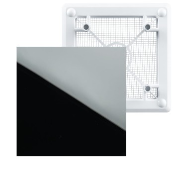 Kratka wentylacyjna Ventika Kliq FP 180 Glass  Black