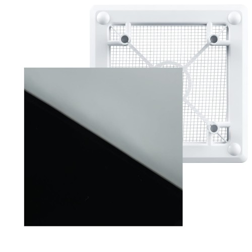 Kratka wentylacyjna Ventika Kliq FP 180 Glass  Black