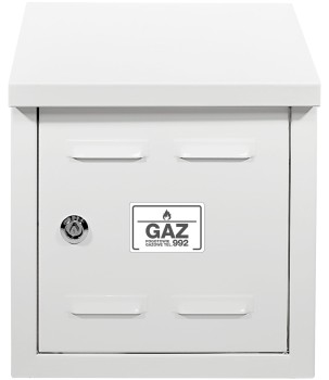 Szafka na zawór gazowy 30x30x15 biała, bez pleców