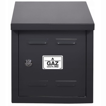 Szafka na zawór gazowy 25x25x15 antracyt, bez pleców