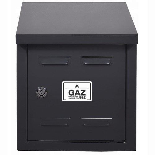 Szafka na zawór gazowy 30x30x25 antracyt, bez pleców