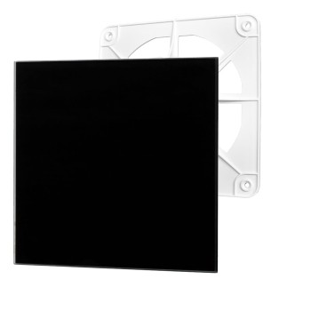 Kratka wentylacyjna dRim panel szklany czarny połysk