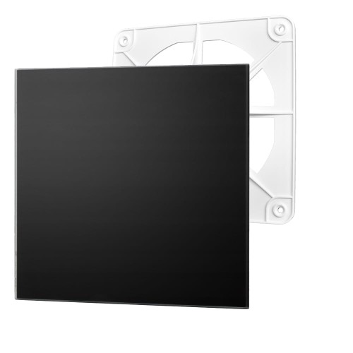 Kratka wentylacyjna dRim panel szklany czarny mat