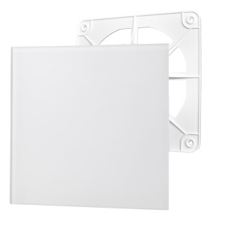 Kratka wentylacyjna dRim panel szklany biały mat