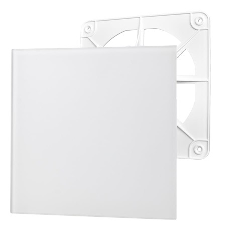 Kratka wentylacyjna dRim panel szklany biały mat