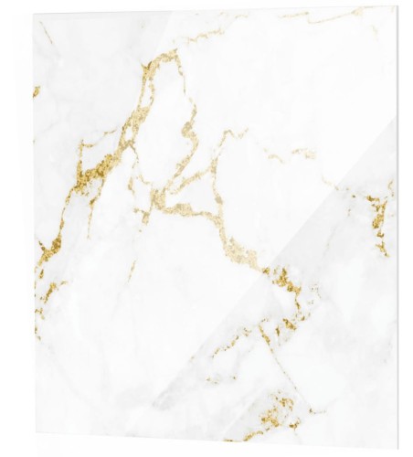 Kratka wentylacyjna dRim panel szklany biało-złoty marmur