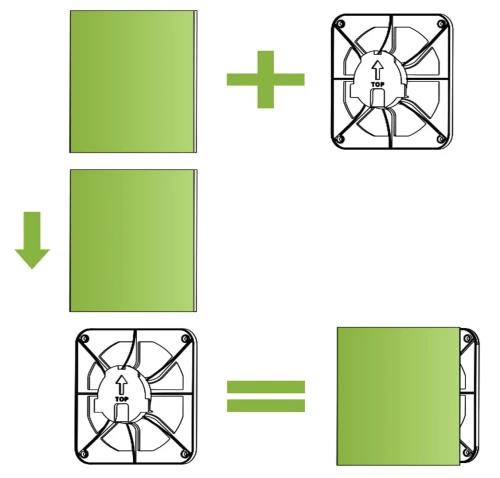 Kratka wentylacyjna dRim panel szklany czerwony
