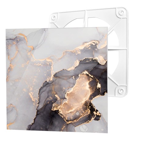 Kratka wentylacyjna dRim panel szklany różowo-złoty marmur