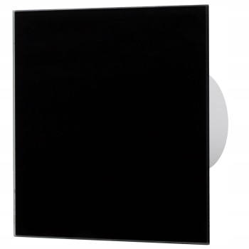 Wentylator łazienkowy airRoxy dRim fi 100 Higrostat Szklany Czarny połysk