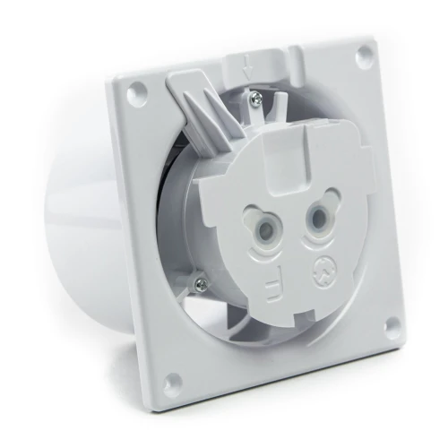 Wentylator łazienkowy airRoxy dRim fi 100 Higrostat Szklany Czerwony połysk