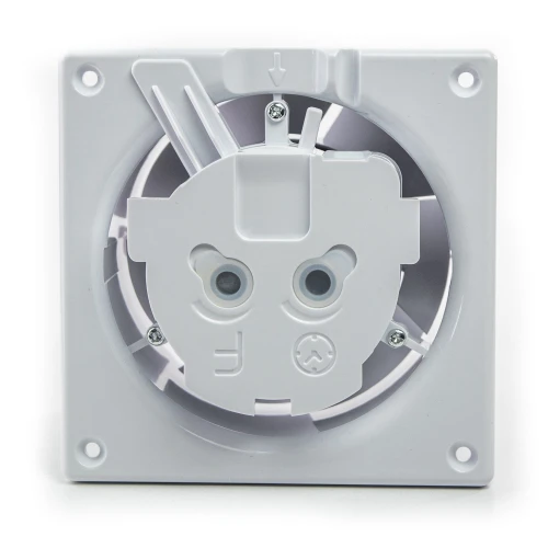 Wentylator łazienkowy airRoxy dRim fi 100 Higrostat Szklany Czerwony połysk