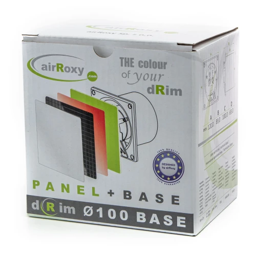 Wentylator łazienkowy airRoxy dRim fi 125 Wyłącznik sznurkowy Plexi Niebieski