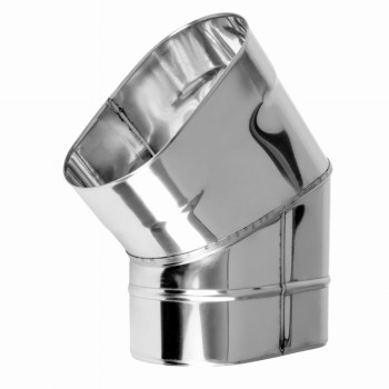 Kolano kominowe owalne 45° 120/220 żaroodporne