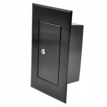 Drzwiczki do komina ceramicznego 13x26 czarne mat