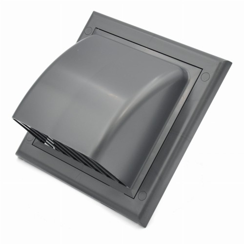 Kratka wentylacyjna z zaworem zwrotnym fi 100 grafitowy