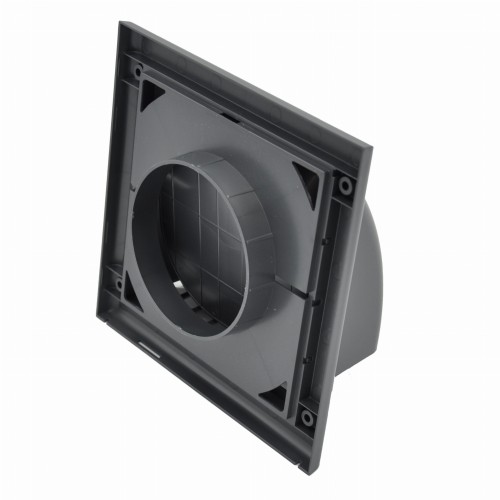 Kratka wentylacyjna z zaworem zwrotnym fi 150 grafitowy