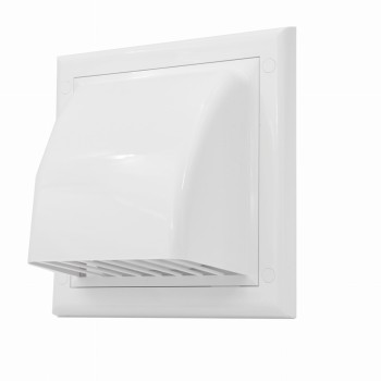 Kratka wentylacyjna z zaworem zwrotnym fi 100 biały