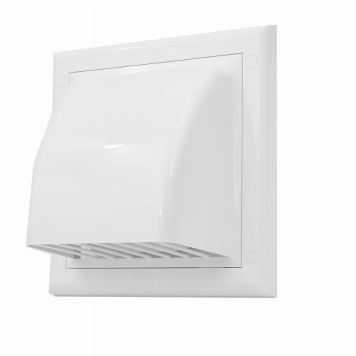 Kratka wentylacyjna z zaworem zwrotnym fi 100 biały