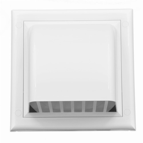 Kratka wentylacyjna z zaworem zwrotnym fi 100 biały