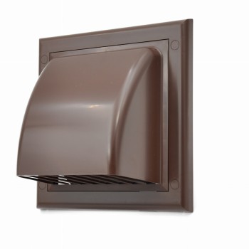 Kratka wentylacyjna z zaworem zwrotnym fi 100 brązowy