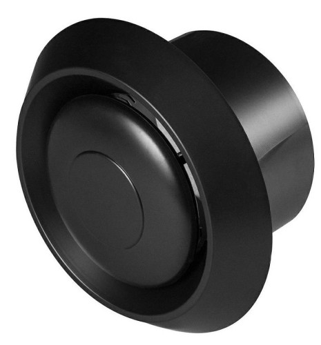 Anemostat sufitowy uniwersalny AN2 fi 125 czarny