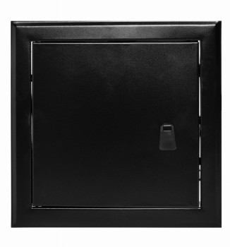 Drzwiczki rewizyjne 15x15 czarne matowe uchwyt