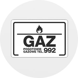 Drzwiczki gazowe 20x20 brązowe