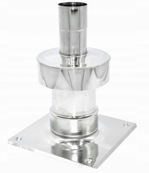 Zakończenie górne z podstawą Turbo fi 60/100 kwasoodporne