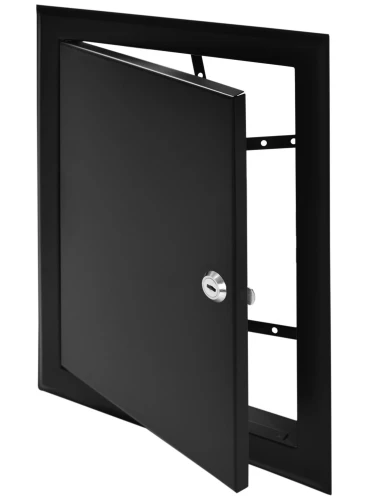 Drzwiczki rewizyjne 15x30 czarne matowe zamek