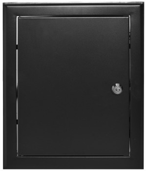 Drzwiczki rewizyjne 20x40 czarne matowe zamek