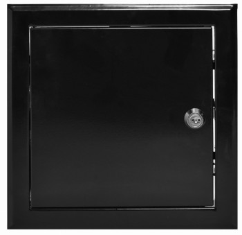 Drzwiczki rewizyjne 15x15 czarne połysk zamek