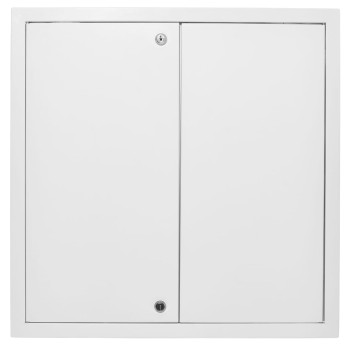 Drzwiczki rewizyjne 50x60 białe zamek dwuskrzydłowe 