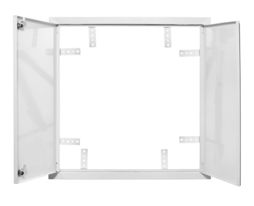 Drzwiczki rewizyjne 50x60 białe zamek dwuskrzydłowe