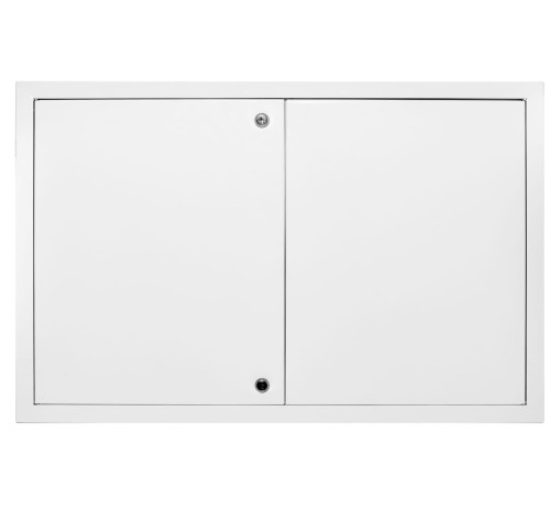 Drzwiczki rewizyjne 60x50 białe zamek dwuskrzydłowe