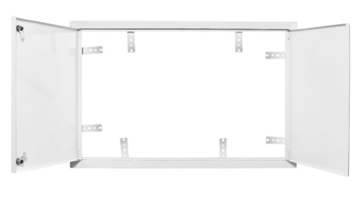 Drzwiczki rewizyjne 60x50 białe zamek dwuskrzydłowe