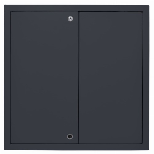 Drzwiczki rewizyjne 50x60 grafit zamek dwuskrzydłowe