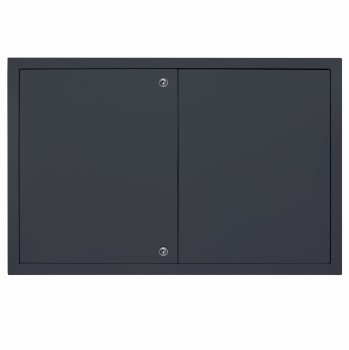 Drzwiczki rewizyjne 50x40 grafit zamek dwuskrzydłowe