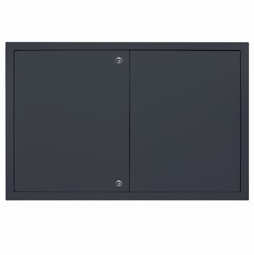 Drzwiczki rewizyjne 80x60 grafit zamek dwuskrzydłowe