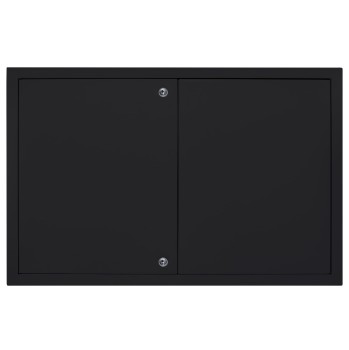 Drzwiczki rewizyjne 60x50 czarne zamek dwuskrzydłowe