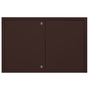 Drzwiczki rewizyjne 60x40 brązowe zamek dwuskrzydłowe