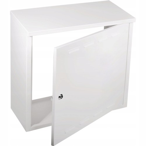 Szafka gazowa 50x40x25 biała bez pleców z dnem