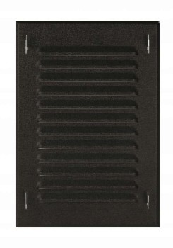 Kratka wentylacyjna MTK 10x14 grafit skośna z ramką