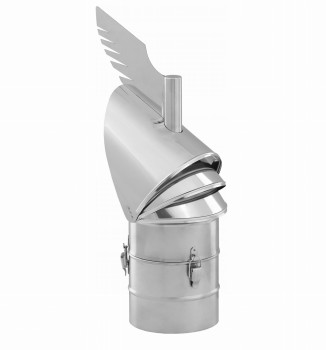 Nasada kominowa Rotowent Dragon fi 200 podstawa rurowa, otwierana