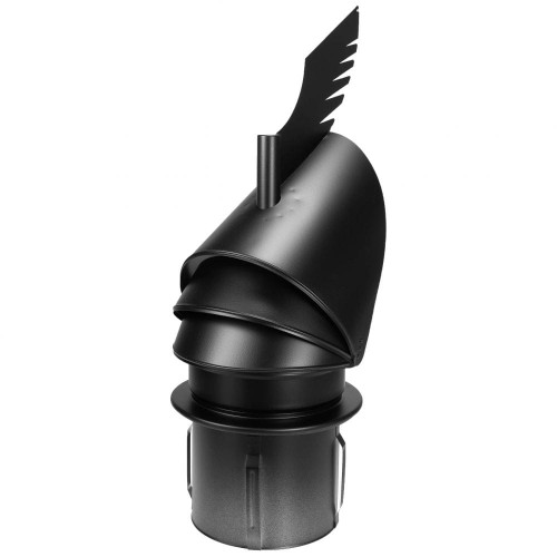 Nasada kominowa Rotowent Dragon fi 200 podstawa wciskana RAL 9005