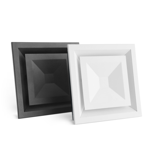 Anemostat nawiewno-wywiewny ASK fi 150 czarny mat