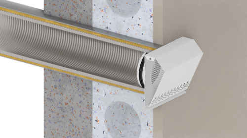 Czerpnia powietrza ścienna VCSM fi 315 inox