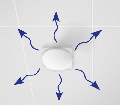 Anemostat nawiewno-wywiewny panelowy Awenta PRO fi 125 VAPO czarny