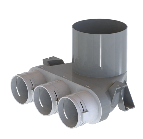 Skrzynka rozprężna do rekuperacji fi 125 3x75 FlexiVents 0812125/75x3