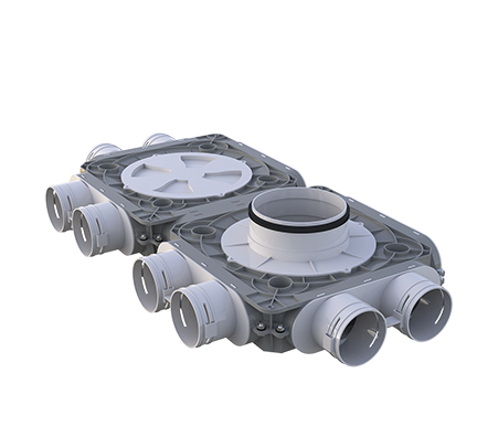 Skrzynka rozdzielcza do rekuperacji fi 200 8x75 FlexiVents 1051200/75x8